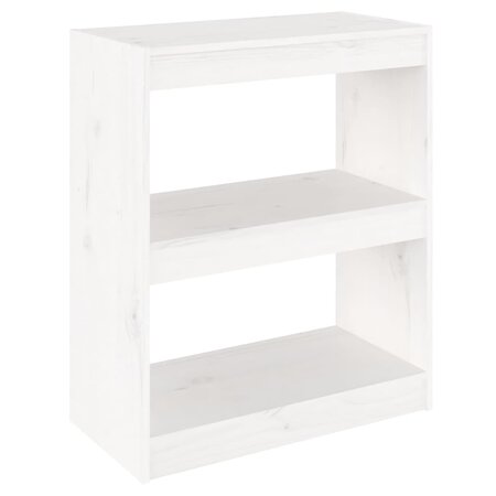 vidaXL Bibliothèque/Cloison Blanc 60x30x71 5 cm Bois solide de pin