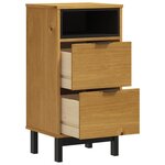 vidaXL Table de chevet FLAM 40x35x80 cm bois de pin massif