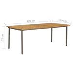 vidaXL Ensemble à dîner de jardin 9 Pièces Résine tressée Anthracite
