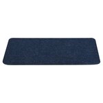 vidaXL Tapis d'escalier auto-adhésifs 15 Pièces 65x24 5x3 5 cm Bleu
