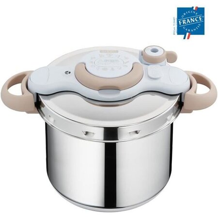 Cocotte-minute Clipso Minut Eco Respect SEB - 7,5L - Autocuiseur induction - 90% recyclable - Cuisson rapide - Fabriqué en France