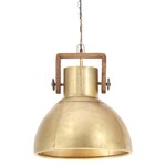 vidaXL Lampe suspendue industrielle 25 W Laiton Rond 40 cm E27