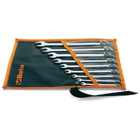 Beta Tools Ensemble de clés mixtes 9 Pièces 42AS/B9 en pochette de tissu