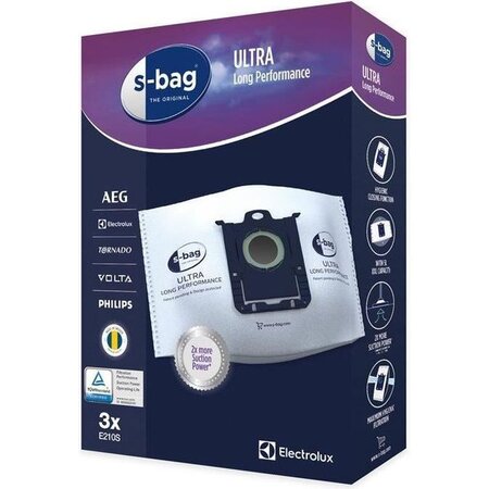 Sacs aspirateur S-Bag Ultra Long Performance - Electrolux - Lot de 3