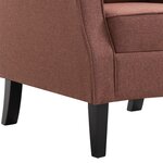 vidaXL Fauteuil Marron Tissu