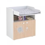 Commode à langer POLSKA TEDDY BLANC-NATUREL