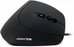 Souris filaire advance verticale plus (noir)