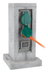 Borne jardin IP44 4 x 16A + 2 Interrupteurs câble H07RN-F 3G1 5mm²  5 mètres - ZENITECH