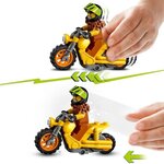 Lego 60297 city la moto de cascade démolition  ensemble moto jouet a rétrofriction pour enfants +5 ans avec figurine wallop