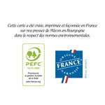 Carte double comme un rêve créée et imprimée en france sur papier certifié pefc - félicitations aux heureux parents !