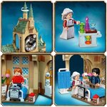 Lego 76398 harry potter l'infirmerie de poudlard  château et tour de l'horloge  prisonnier d'azkaban  avec ron weasley