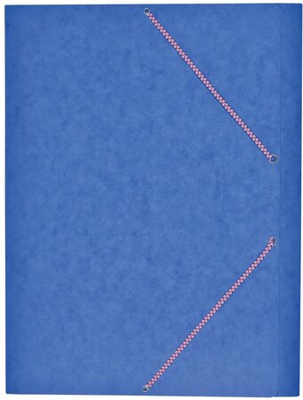 Chemise Carte Lustée format A3 à rabats très résistante avec élastiques Bleu COUTAL
