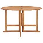 vidaXL Mobilier à dîner d'extérieur pliable 7 Pièces Bois solide de teck