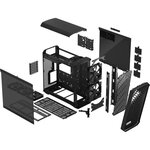 FRACTAL DESIGN Torrent Black TG Dark Tint SSI-CEB Boîtier PC Air flow optimisé avec 5 ventilateurs inclus (FD-C-TOR1A-06)