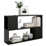 vidaXL Bibliothèque Noir 100x24x63 cm Aggloméré