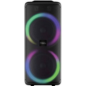 IBIZA RAINBOW 1000 - Enceinte High Power 1000W - Lecteur USB, Bluetooth, Micro-SD - Entrée micro, Fonction enregistrement, MégaBass
