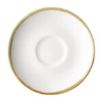 Soucoupes couleur craie pour tasses à expresso 115mm kiln - lot de 6 - olympia -  - porcelaine
