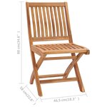 vidaXL Chaises de jardin 2 Pièces avec coussins beige Bois de teck massif