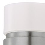 Eglo lampe murale led à capteur d'extérieur atollari 2x6 w argenté