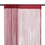 vidaXL Rideau en fils 2 Pièces 140 x 250 cm Bordeaux