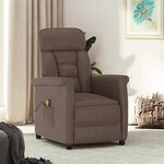 vidaXL Fauteuil de massage Marron Similicuir