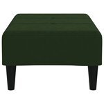 vidaXL Repose-pied Vert foncé 78x56x32 cm Velours