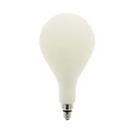 Ampoule led déco éclairante poire opaline au verre lacté  culot e27  24w cons. (185w eq.)  3200 lumens  lumière blanc neutre