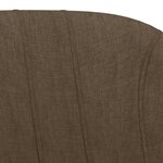vidaXL Tabourets de bar lot de 2 marron tissu