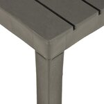 vidaXL Salon de jardin 5 Pièces Plastique Anthracite