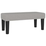 vidaXL Lit à sommier tapissier avec matelas Gris clair 100x200cm Tissu