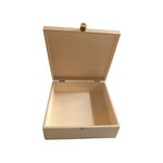 Coffret en peuplier à charnières 220x220x60 mm