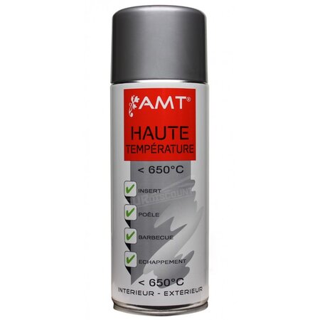 Peinture aérosol haute température gris amt
