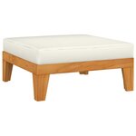 vidaXL Salon de jardin 8 Pièces avec coussins Bois d'acacia solide