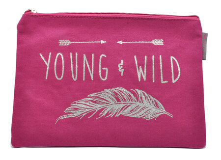 Pochette rose Young et wild