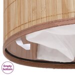 vidaXL Panier à linge rond Bambou naturel
