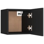 vidaXL Ensemble de meubles TV 5 Pièces Noir Bois d'ingénierie