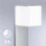 Steinel Borne d'éclairage à capteur GL 80 LED IHF CUBO Argenté 055486