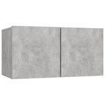vidaXL Ensemble de meubles TV 5 Pièces Gris béton Aggloméré