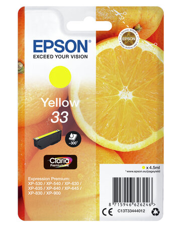 Epson cartouche oranges encre claria cartouche oranges encre claria premium jaune