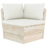 vidaXL Salon de jardin palette 10 Pièces avec coussins Épicéa imprégné