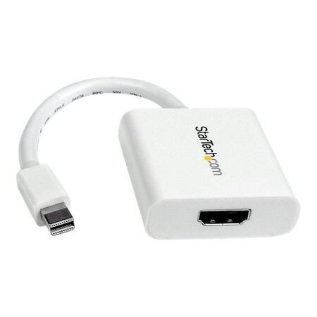 Startech.com adaptateur mini displayport vers hdmi - convertisseur vidéo mdp à hdmi - 1080p - mini dp ou tb 1/2 mac/pc vers moniteur/affichage hdmi - câble passif mdp 1.2 vers hdmi - blanc