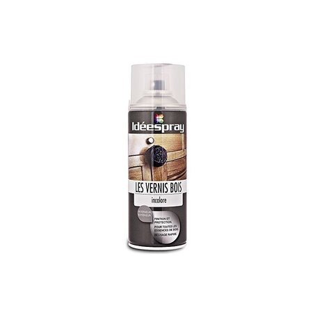 Bombe de peinture vernis incolore brillant bois - sinto