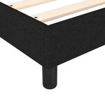 vidaXL Sommier à ressorts de lit Noir 80x200 cm Tissu