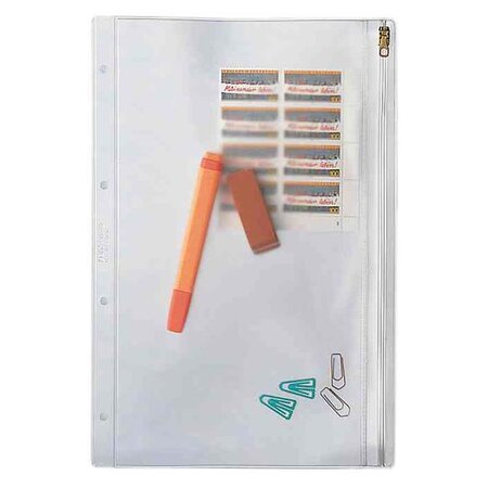 Pochette à fermeture éclair format a4 pvc grainée leitz
