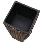 vidaXL Lits surélevés de jardin 3 Pièces Jacinthe d'eau Marron foncé