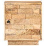 vidaXL Table de chevet 40x30x45 cm Bois de manguier solide