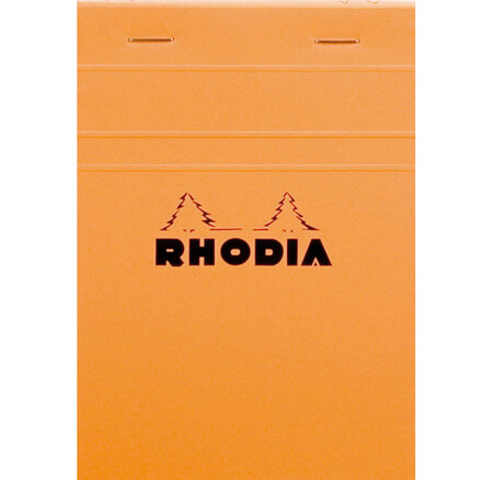 Bloc orange n°13 10 5 x14 8 - 80f agrafées - 80g - q.5x5 rhodia