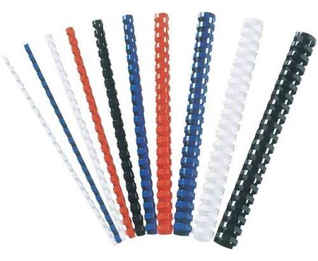 Pack de 100 anneaux plastiques 10 mm bleu fellowes