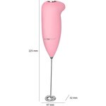 Fouet éléctrique pour mousse de lait Clatronic MS 3089 Rose CLATRONIC