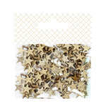 Confettis En Papier - Blanc Et Or - 8 5x7 5 Cm - Paillettes Dorés - Draeger paris